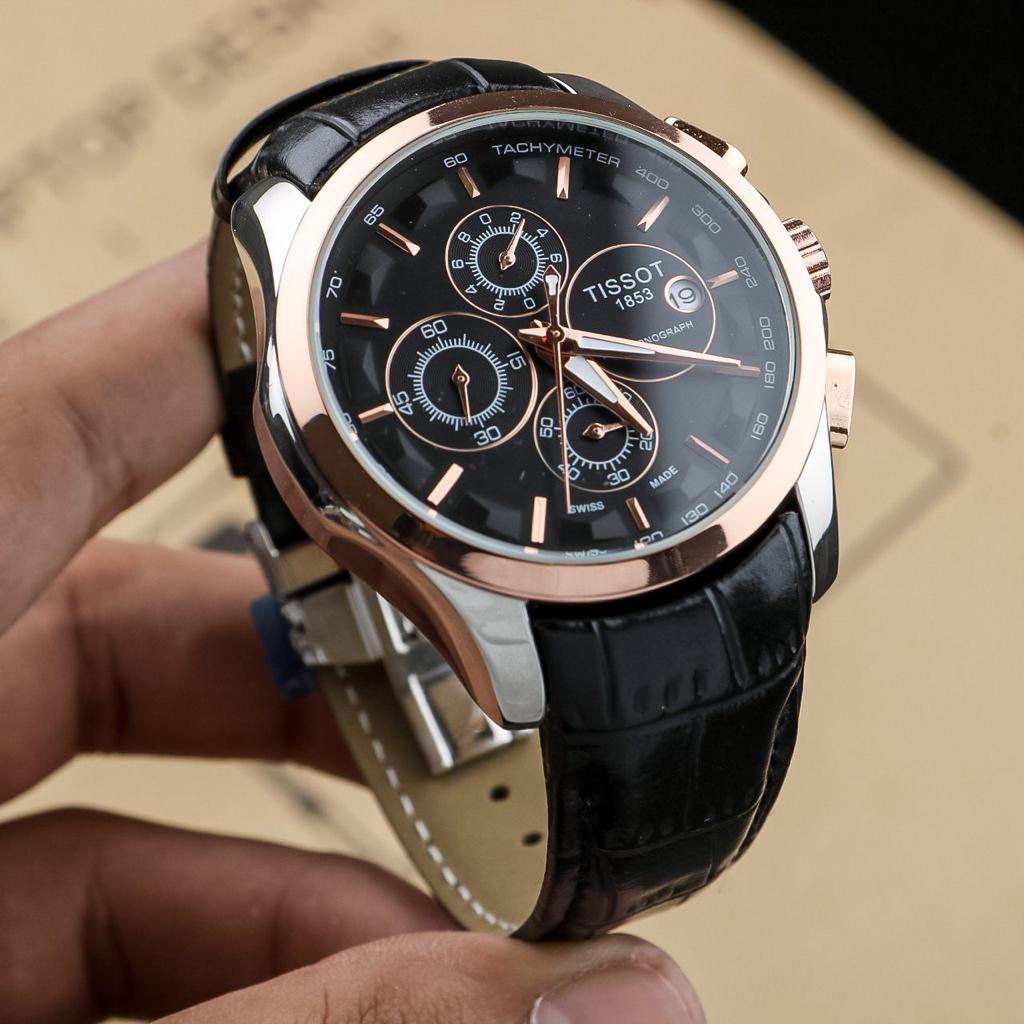 Tissot 1853 leather black