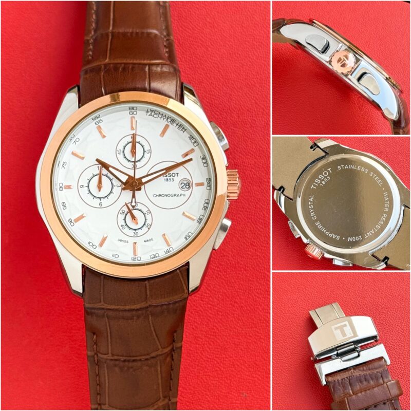 Tissot-Couturier Leather 1853 - Chronograph Watch
