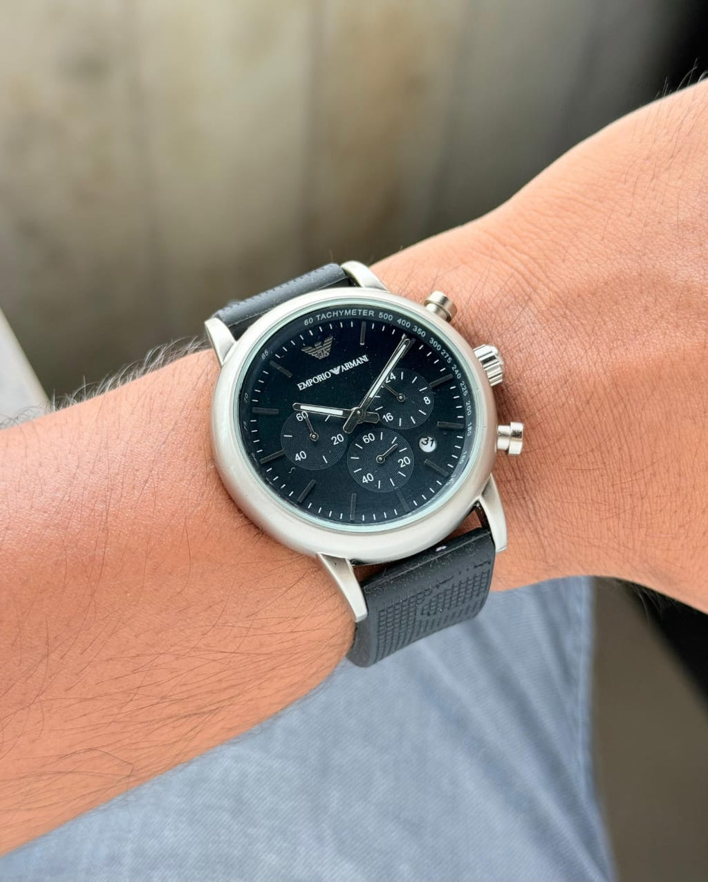 Emporio Armani AR 11021 Sport Chronograph Matte Black